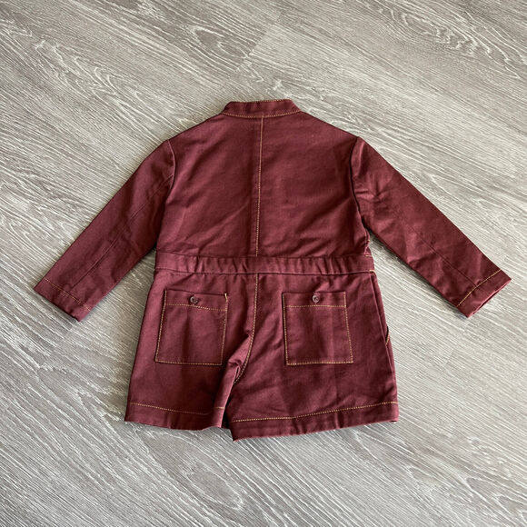 Tia Cibani Barn Raising Romper Kids 2T Red Berry - Picture 10 of 10